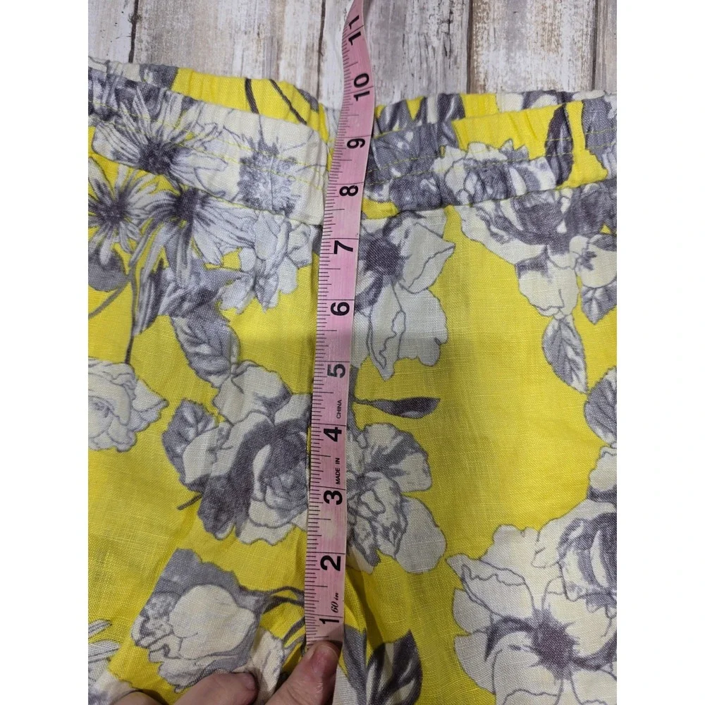 Kut‎ from the Kloth Womens Linen Floral Shorts Bundle Yellow Pink Size 6